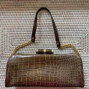 Brown Clutch with Removable Straps